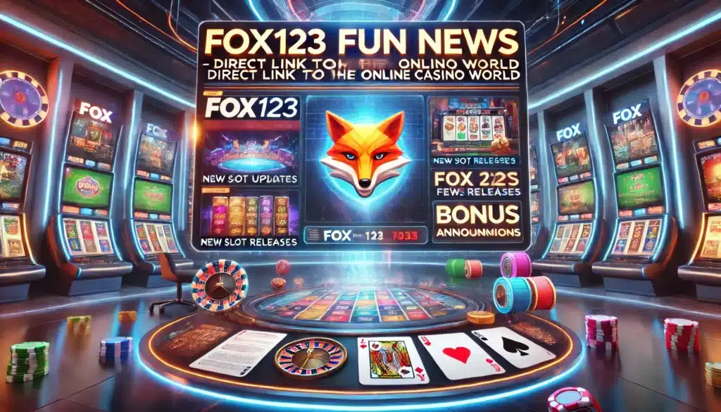 fox123 ข่าวสนุก ลิงค์ตรงสู่โลกคาสิโนออนไลน์