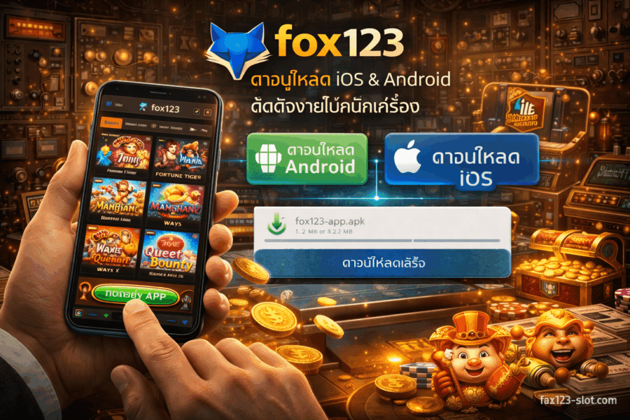 ดาวน์โหลด fox123-slot ง่ายนิดเดียว พกความสนุกติดตัวทุกที่